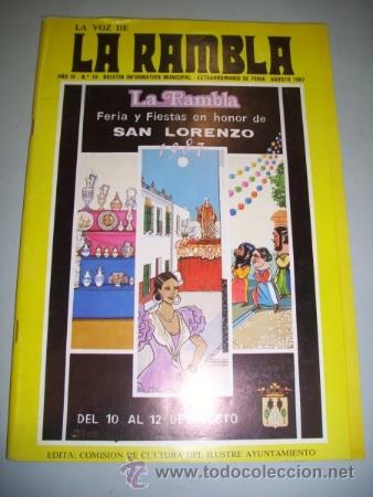 Collezionismo di Riviste e Giornali: PROGRAMA. FERIA Y FIESTAS : LA RAMBLA : AGOSTO 1987
