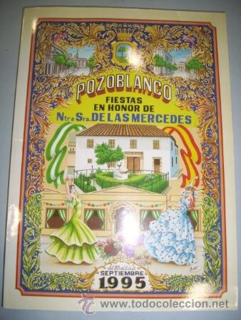 Collezionismo di Riviste e Giornali: PROGRAMA. FIESTAS : POZOBLANCO : SEPTIEMBRE 1995