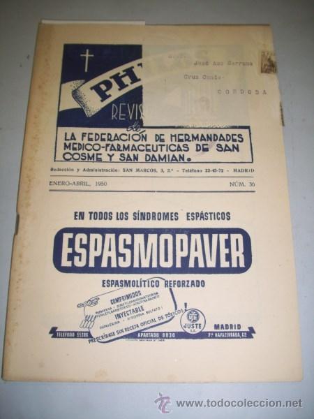 Sammeln von Zeitschriften und Zeitungen: PHILOS : Revista de la Federaci&oacute;n de Hermandades M&eacute;dico-... A&ntilde;o XVII ; Enero-abril 1950 ; N&uacute;m. 36