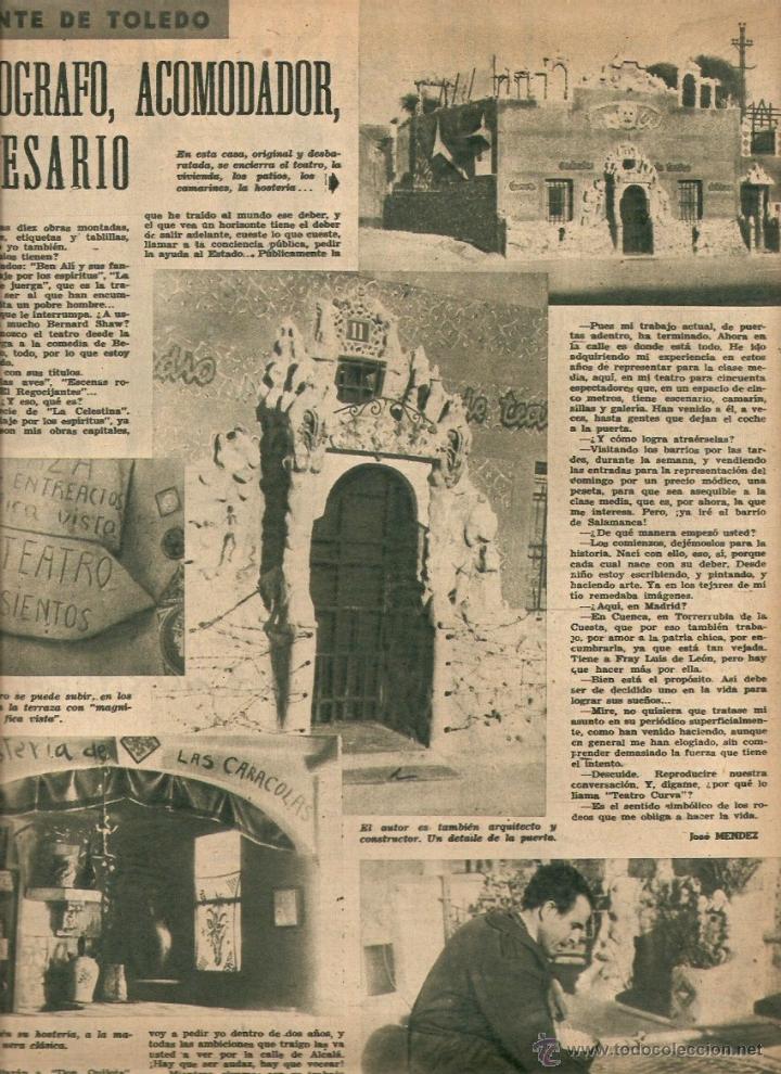 Colecionismo de Revistas e Jornais: A&Ntilde;O1949 OFTALMOLOGIA TRANSPLANTE OJOS RADIO ANDORRA ZESAR ESCENOGRAFO TOLEDO EDUCACION FISICA MADRID