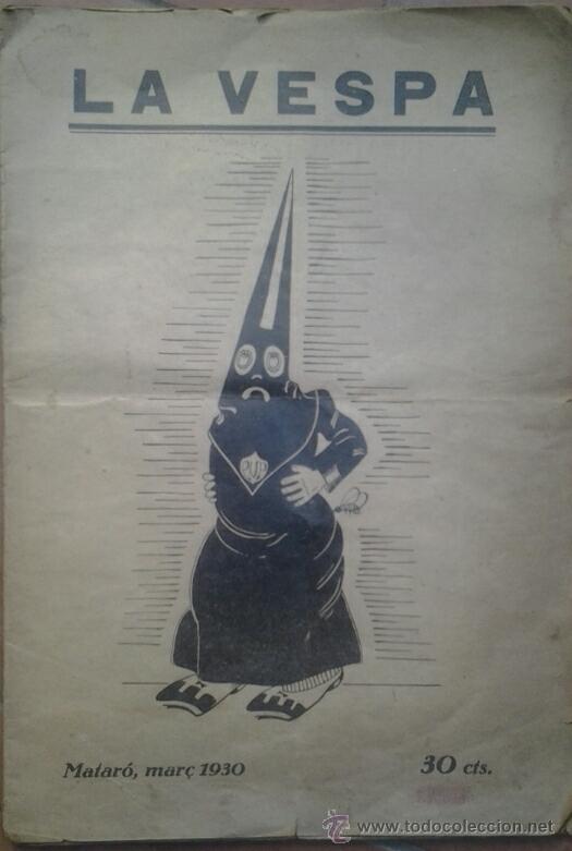 Coleccionismo de Revistas y Peri&oacute;dicos: La Vespa. Mataro mar&ccedil; 1930. Revista antigua. - Vell i Bell.