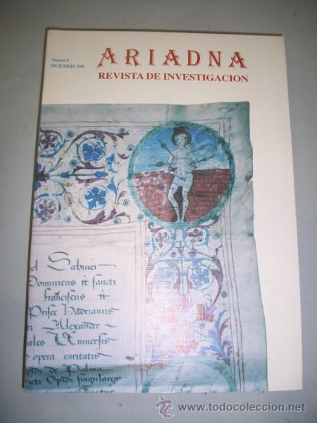 Colecionismo de Revistas e Jornais: ARIADNA : Revista de Investigaci&oacute;n. N&uacute;mero 9 ; Diciembre 1990