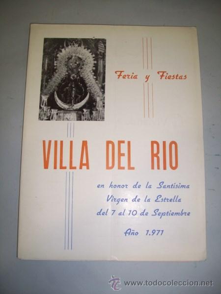 Sammeln von Zeitschriften und Zeitungen: PROGRAMA. FERIA Y FIESTAS : VILLA DEL R&Iacute;O : SEPTIEMBRE 1971