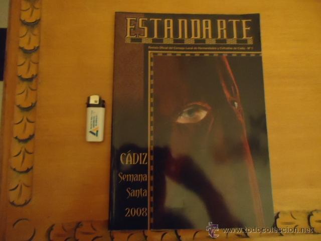 Coleccionismo de Revistas y Peri&oacute;dicos: REVISTA N 1 - 2008  SEMANA SANTA CADIZ , ESTANDARTE, CON MUCHAS FOTOS EN SU INTERIOR