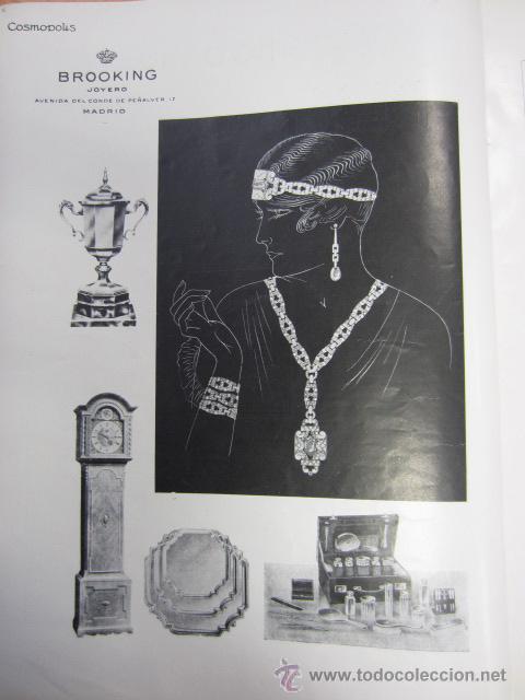 Coleccionismo de revistas y peri&oacute;dicos: Publicidad joyero BROOKING, avenida del conde de Pe&ntilde;alver 17 Madrid - 1929