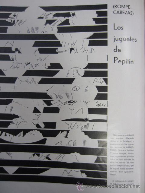Coleccionismo de Revistas y Peri&oacute;dicos: * PASATIEMPOS * Rompecabezas: los juguetes de Pepit&iacute;n / por Serny - 1929
