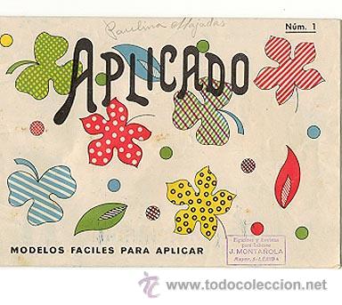 Coleccionismo de Revistas y Peri&oacute;dicos: Revista con motivos para bordar: APLICADO n&ordm; 1 - MODELOS FACILES PARA APLICAR (A&Ntilde;OS 60)