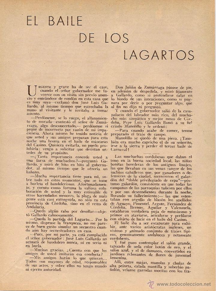 Sammeln von Zeitschriften und Zeitungen: El baile de los lagartos / cuento de M. White con dibujos de Lozano Sidro - 1932
