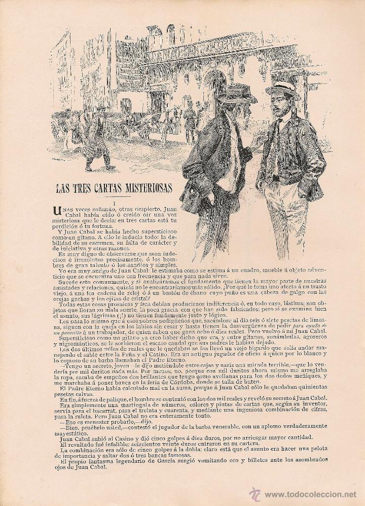 Collection Magazines and Newspapers: Las tres cartas misteriosas / cuento presentado a concurso, lema Quem Patronum Rogaturus - 1904