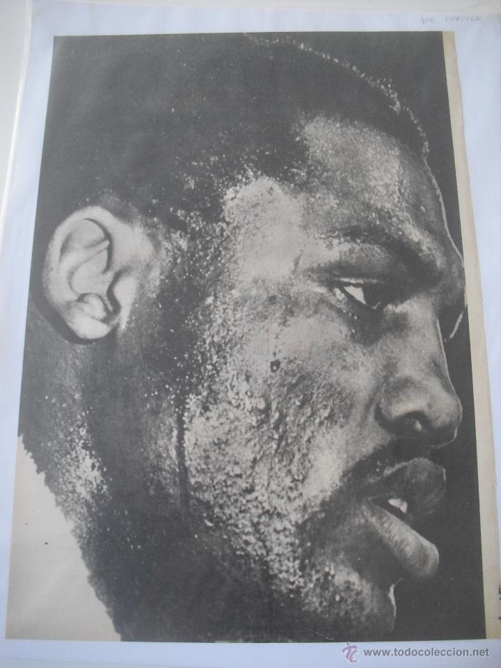 Coleccionismo de Revistas y Peri&oacute;dicos: 1971 recorte de prensa. Boxeador Joe Frazier. Boxeo. 30 x 21 cm