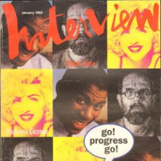 Coleccionismo de Revistas y Periódicos: REVISTA INTERVIEW - ENERO 1992. USA / MAKE THE NEW