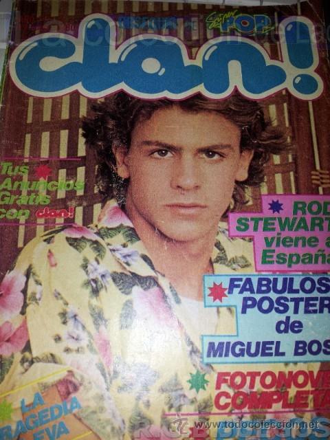 Coleccionismo de Revistas y Peri&oacute;dicos: CLAN! SUPER POP. N&ordm; 3 FOTONOVELA 1980. CONTRAPORTADA POSTER DE MIGUEL BOSE