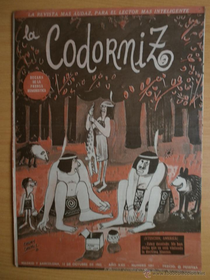 Coleccionismo de Revistas y Peri&oacute;dicos: LA CODORNIZ N&ordm;1091. A&Ntilde;O 1962.