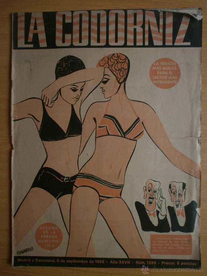 Coleccionismo de Revistas y Peri&oacute;dicos: LA CODORNIZ N&ordm;1399. A&Ntilde;O 1968.