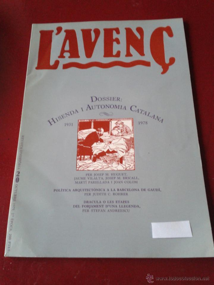 Coleccionismo de Revistas y Peri&oacute;dicos: Revista L'aven&ccedil; 20 pol&iacute;tica arquitect&oacute;nica en la barcelona de gaud&iacute; - hacienda y autonom&iacute;a catalana