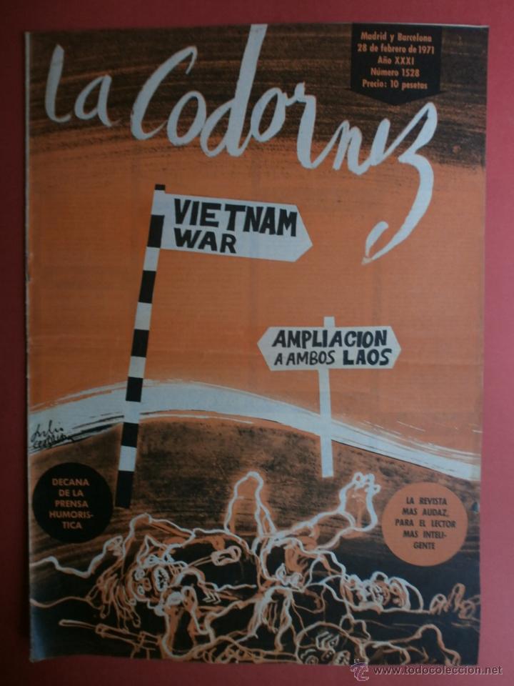 Coleccionismo de Revistas y Peri&oacute;dicos: LA CODORNIZ  N&ordm;1528. A&Ntilde;O 1971.