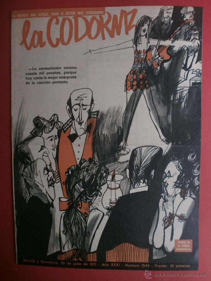 Coleccionismo de Revistas y Peri&oacute;dicos: LA CODORNIZ N&ordm;1544. A&Ntilde;O 1971.