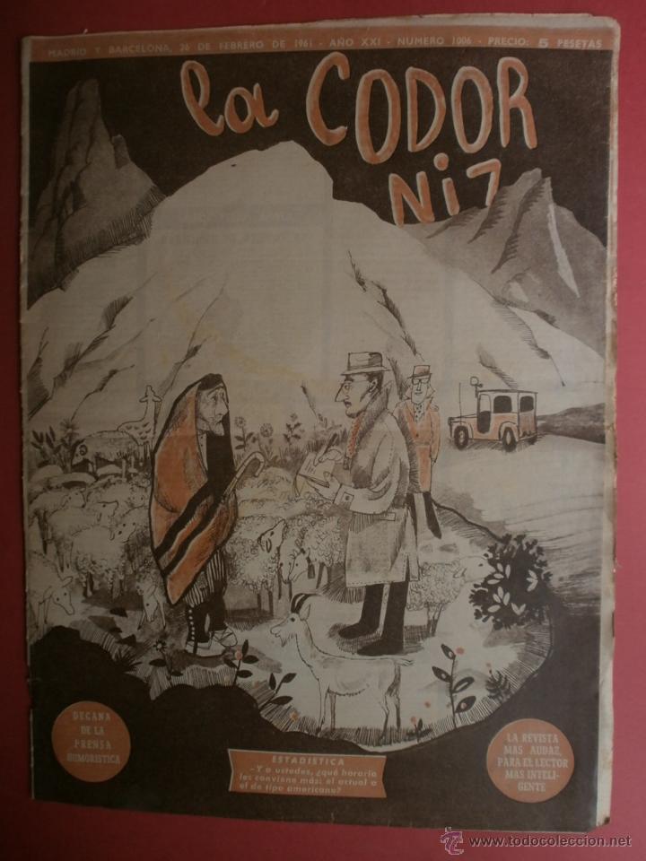 Coleccionismo de Revistas y Peri&oacute;dicos: LA CODORNIZ N&ordm;1006. A&Ntilde;O 1961.