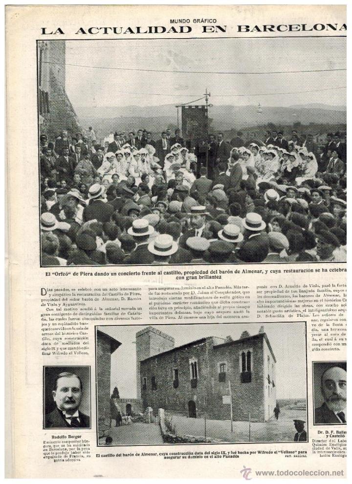 Collection Magazines and Newspapers: A&Ntilde;O 1916 REGATAS ZUMAYA ZARAUZ RESTAURACION CASTILLO DE PIERA ORFEO BARON DE ALMENAR ALT PENEDES