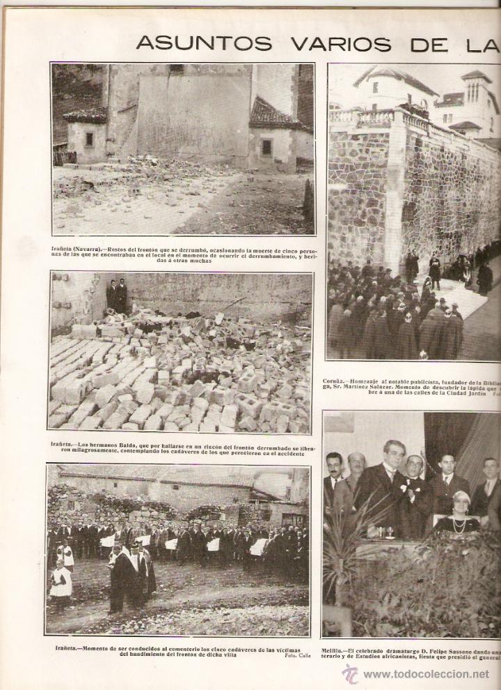 Coleccionismo de Revistas y Peri&oacute;dicos: A&Ntilde;O 1925 DON BENITO BADAJOZ AGUILAR DE LA FRONTERA IRA&Ntilde;ETA NAVARRA RONDA CORU&Ntilde;A MARTINEZ SALAZAR