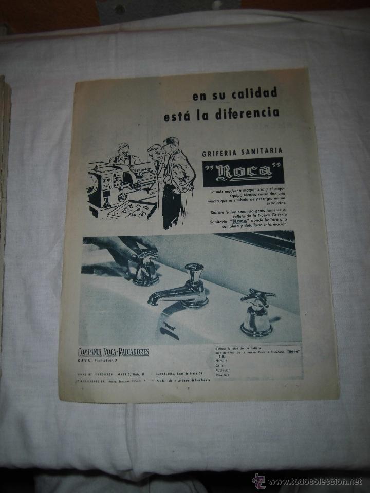 Collezionismo di Riviste e Giornali: GRIFERIA SANITARIA ROCA HOJA DE REVISTA ABC 1960