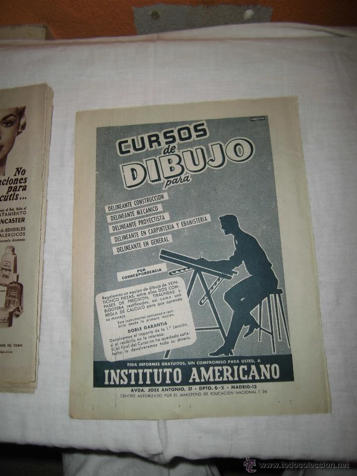 Collezionismo di Riviste e Giornali: CURSOS DE DIBUJO INSTITUTO AMERICANO  HOJA DE REVISTA ABC 1960