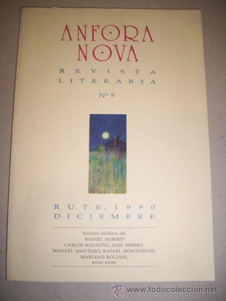 Sammeln von Zeitschriften und Zeitungen: &Aacute;NFORA NOVA : Revista literaria. N&ordm; 5 ; Diciembre 1990