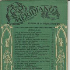 Coleccionismo de Revistas y Periódicos: MERIDIANO, SINTESIS DE LA PRENSA MUNDIAL. Lote 40647334