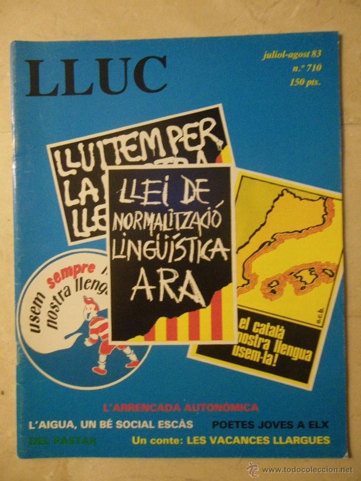 Coleccionismo de Revistas y Peri&oacute;dicos: Revista Lluc, n&ordm; 710, lulio y agosto 1983.
