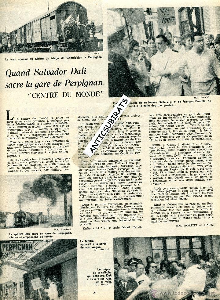 Collection Magazines and Newspapers: REVISTA A&Ntilde;O 1965 BENDICION DE SALVADOR DALI DE LA ESTACION DE FERROCARRIL PERPIGNAN PERPI&Ntilde;A PERPINYA