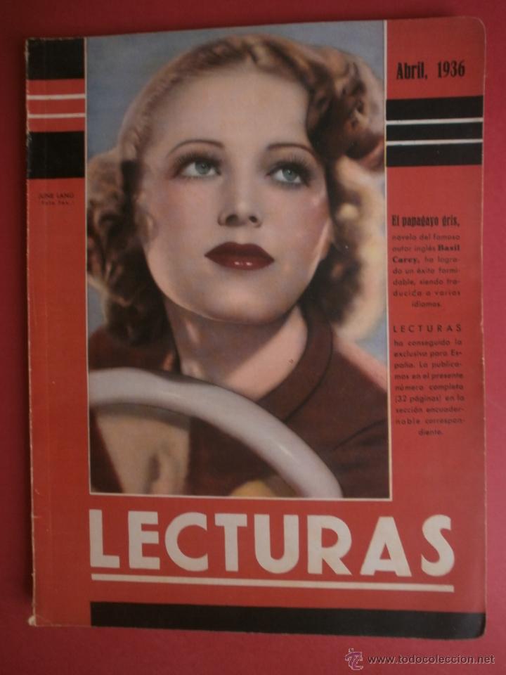 Coleccionismo de Revistas y Peri&oacute;dicos: LECTURAS N&ordm;179.1936.JUNE LANG.MINIATURAS DE MISAL,CASTILLA,PINTURAS,ENRIQUE BORRAS,SARASATE.
