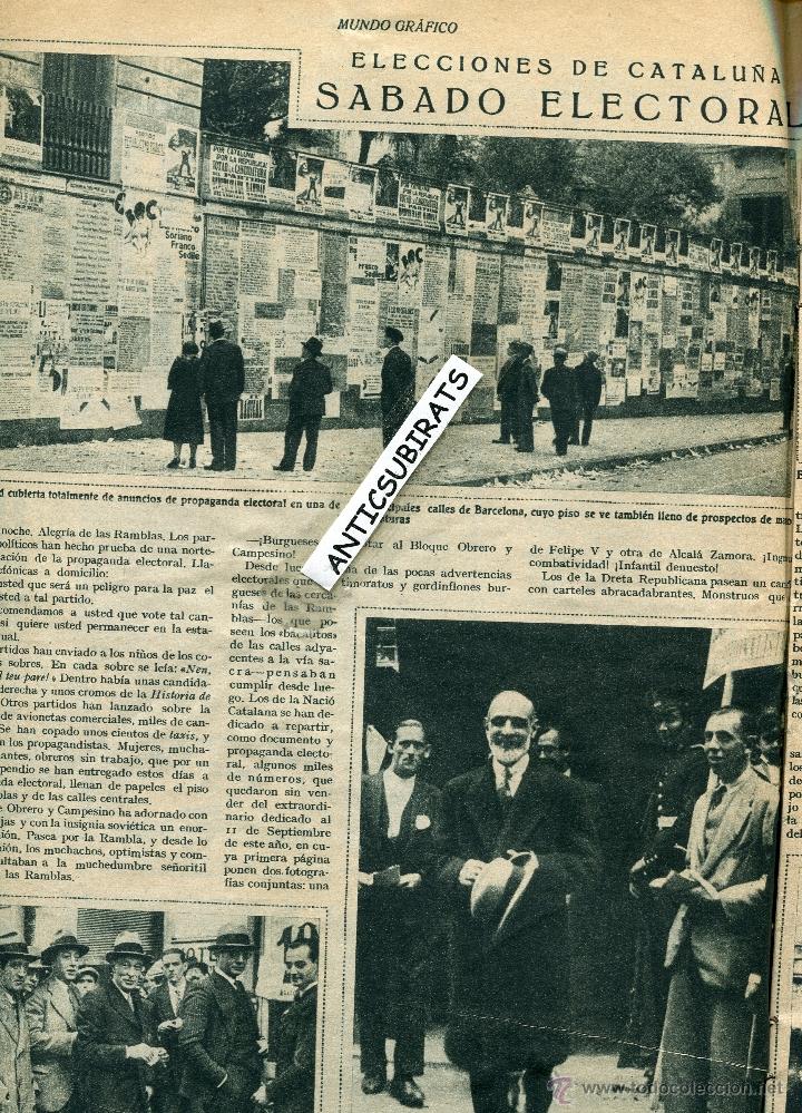 Collectionnisme de Revues et Journaux: REVISTA A&Ntilde;O 1932 ELECCIONES EN CATALU&Ntilde;A CATALANISMO CAMBO ALTERCADOS EN ECIJA