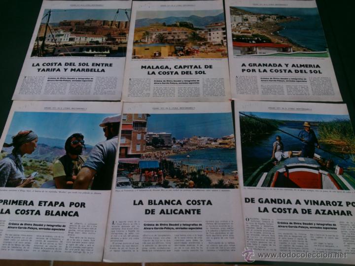 Collectionnisme de Revues et Journaux: VERANO 1971 EN EL LITORAL MEDITERRANEO-SERIE DE 10 FASCICULOS-COMPLETA