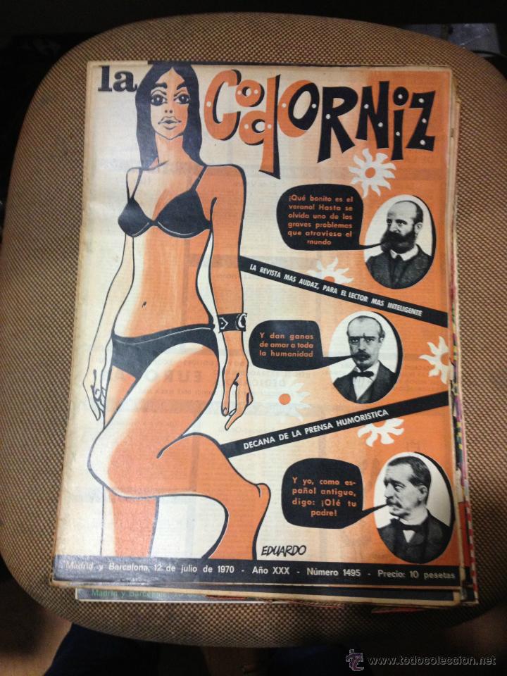 Coleccionismo de Revistas y Peri&oacute;dicos: REVISTA LA CODORNIZ .12 DE JULIO DE 1970. A&Ntilde;O XXX. N&ordm; 1495.