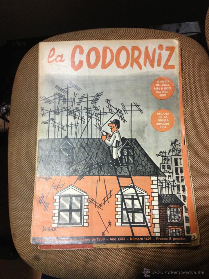 Coleccionismo de Revistas y Peri&oacute;dicos: REVISTA LA CODORNIZ .9 DE FEBRERO DE 1969. A&Ntilde;O XXIX. N&ordm; 1421.