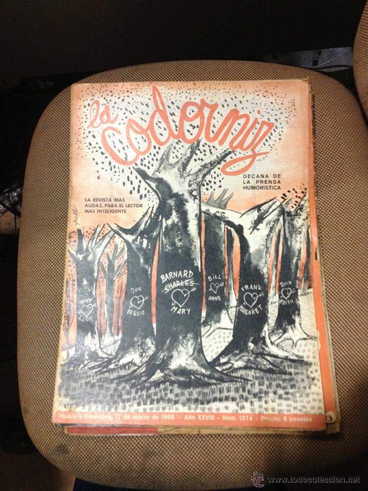 Coleccionismo de Revistas y Peri&oacute;dicos: REVISTA LA CODORNIZ .17 DE MARZO DE 1968. A&Ntilde;O XXVIII. N&ordm; 1374.