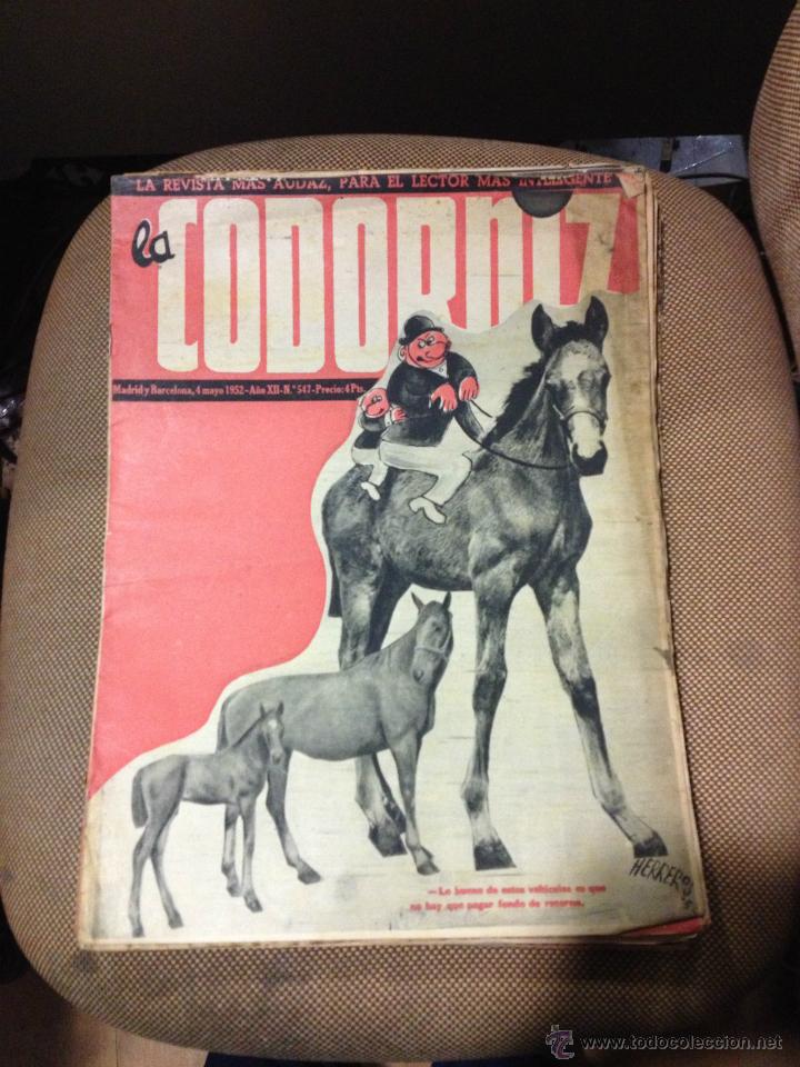Coleccionismo de Revistas y Peri&oacute;dicos: REVISTA LA CODORNIZ . 4 MAYO DE 1952. A&Ntilde;O XII. N&ordm; 547.