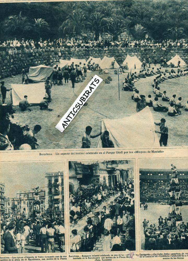 Coleccionismo de revistas y peri&oacute;dicos: A&Ntilde;O 1933 CASTELLER EN TARRAGONA XIQUETS DE VALLS ATLETISMO FEMENINO EXPORTACION DE CAVA CODORNIU
