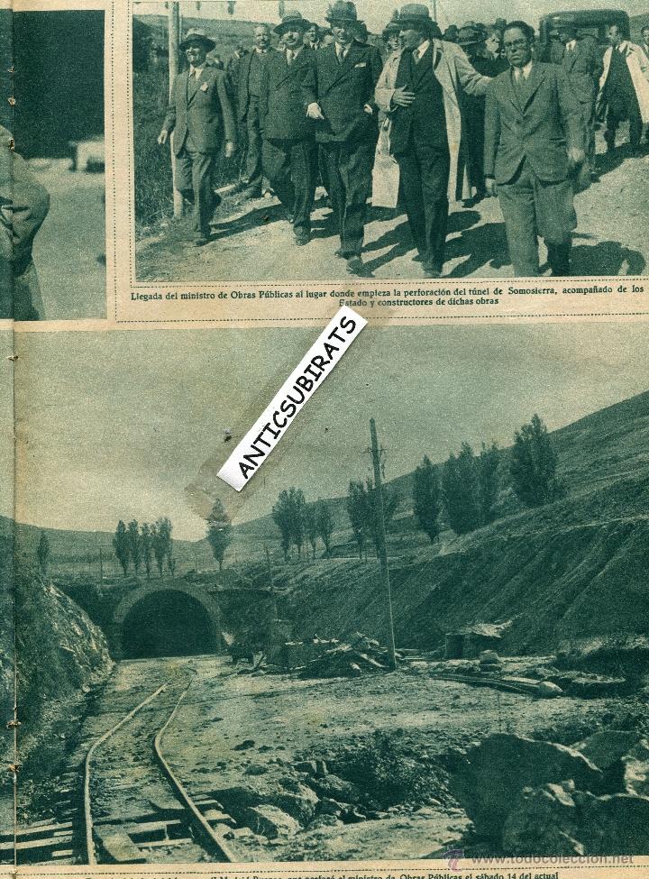Coleccionismo de revistas y peri&oacute;dicos: REVISTA A&Ntilde;O 1933 GREGORIO MARA&Ntilde;ON FERROCARRIL MADRID BURGOS TUNEL DE SOMOSIERRA ECLIPSE COMAS SOLA
