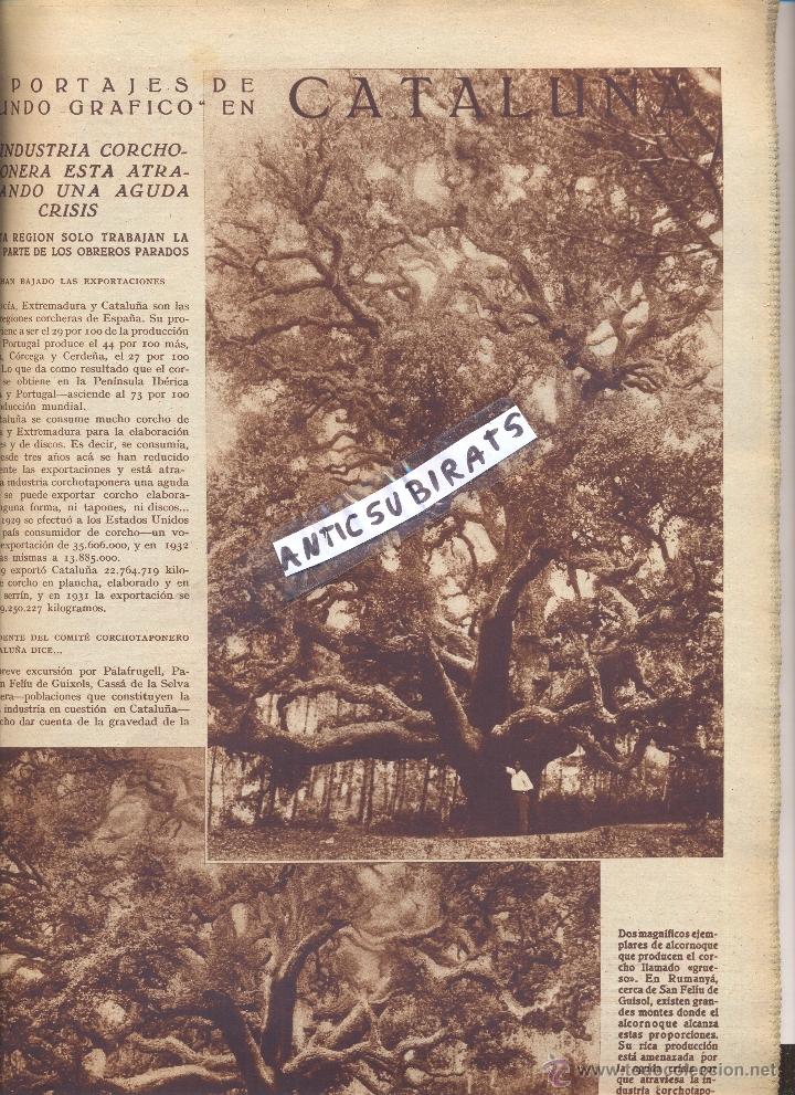 Coleccionismo de Revistas y Peri&oacute;dicos: REVISTA 1933 ROMA&Ntilde;A ROMANYA DE LA SELVA SURO CORCHO VINO LINDBERGH AMARA EN SANTO&Ntilde;A ANDORRA CANIL