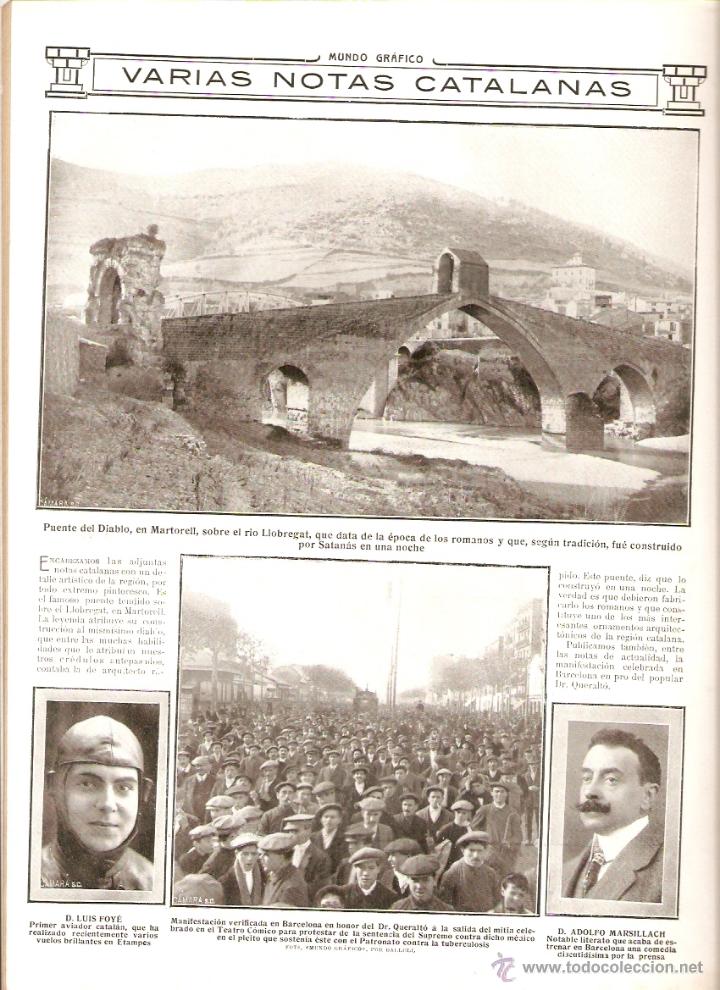 Collection Magazines and Newspapers: A&Ntilde;O 1912 ROSARIO PINO BARCELONA CAFE SUIZO GRANADA EMIGRACION PONT DEL DIABLE MARTORELL TORRIJOS