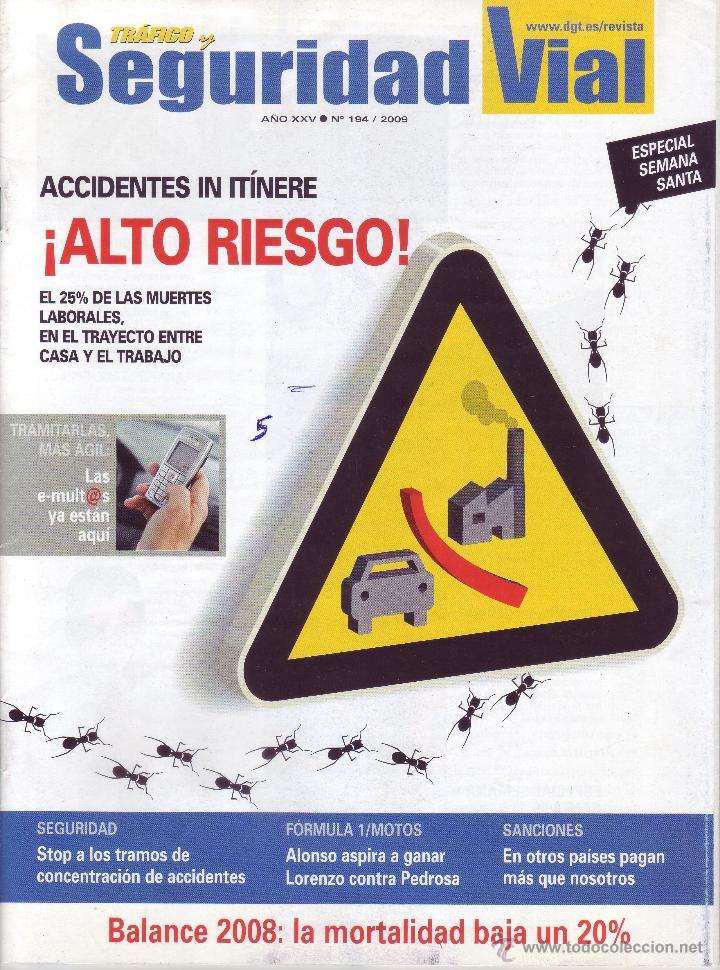 Coleccionismo de revistas y peri&oacute;dicos: Revista Tr&aacute;fico y Seguridad Vial N&ordm; 194 - Enero / Febrero 2009
