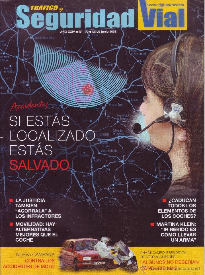 Coleccionismo de revistas y peri&oacute;dicos: Revista Tr&aacute;fico y Seguridad Vial N&ordm; 190 - Mayo / Junio 2008
