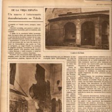 Coleccionismo de Revistas y Periódicos: AÑO 1930 JATIVA XATIVA VIGO ISLAS ERMITA SAN MARTIN TOLEDO PINTURAS IGLESIA SAN ROMAN