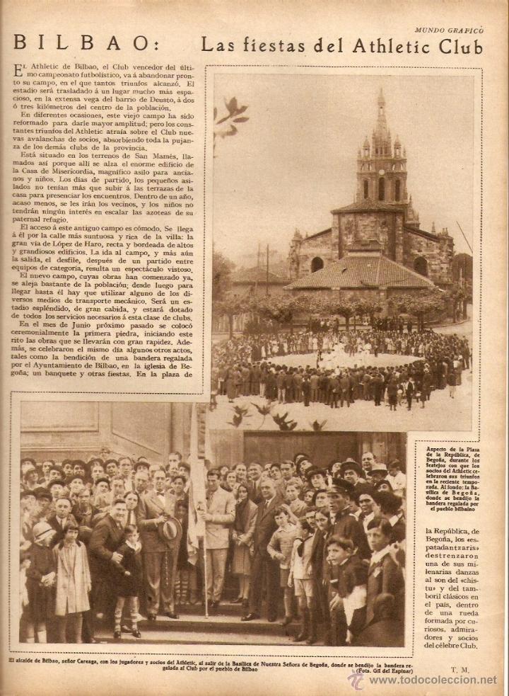 Collection Magazines and Newspapers: A&Ntilde;O 1930 BILBAO LA CASA DE FAMILIA REYES CASTIZO LA YANKEE FIESTAS ATHLETIC CLUB DE BILBAO BEGO&Ntilde;A