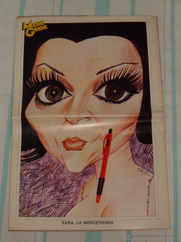 Coleccionismo de revistas y peri&oacute;dicos: MUCHAS GRACIAS - REVISTA FRIVOLA Y DE HUMOR - SARA MONTIEL -1975 - RARA