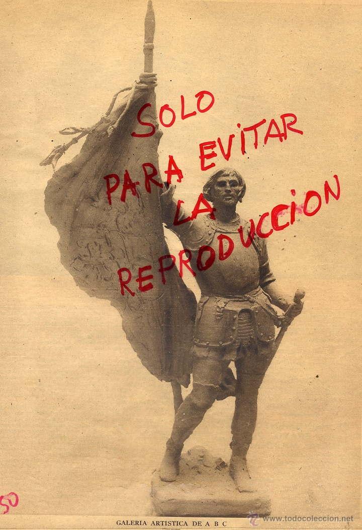 Collezionismo di Riviste e Giornali: JUAN BRAVO 1930 ESCULTURA DE ANICETO MARINAS HOJA REVISTA