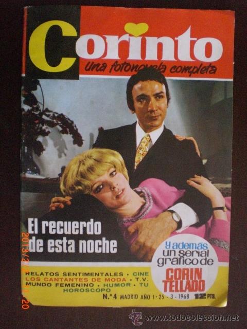 Coleccionismo de Revistas y Peri&oacute;dicos: CORINTO N&ordm; 4 25-3-1968 FOTONOVELA COMPLETA. CORIN TELLADO
