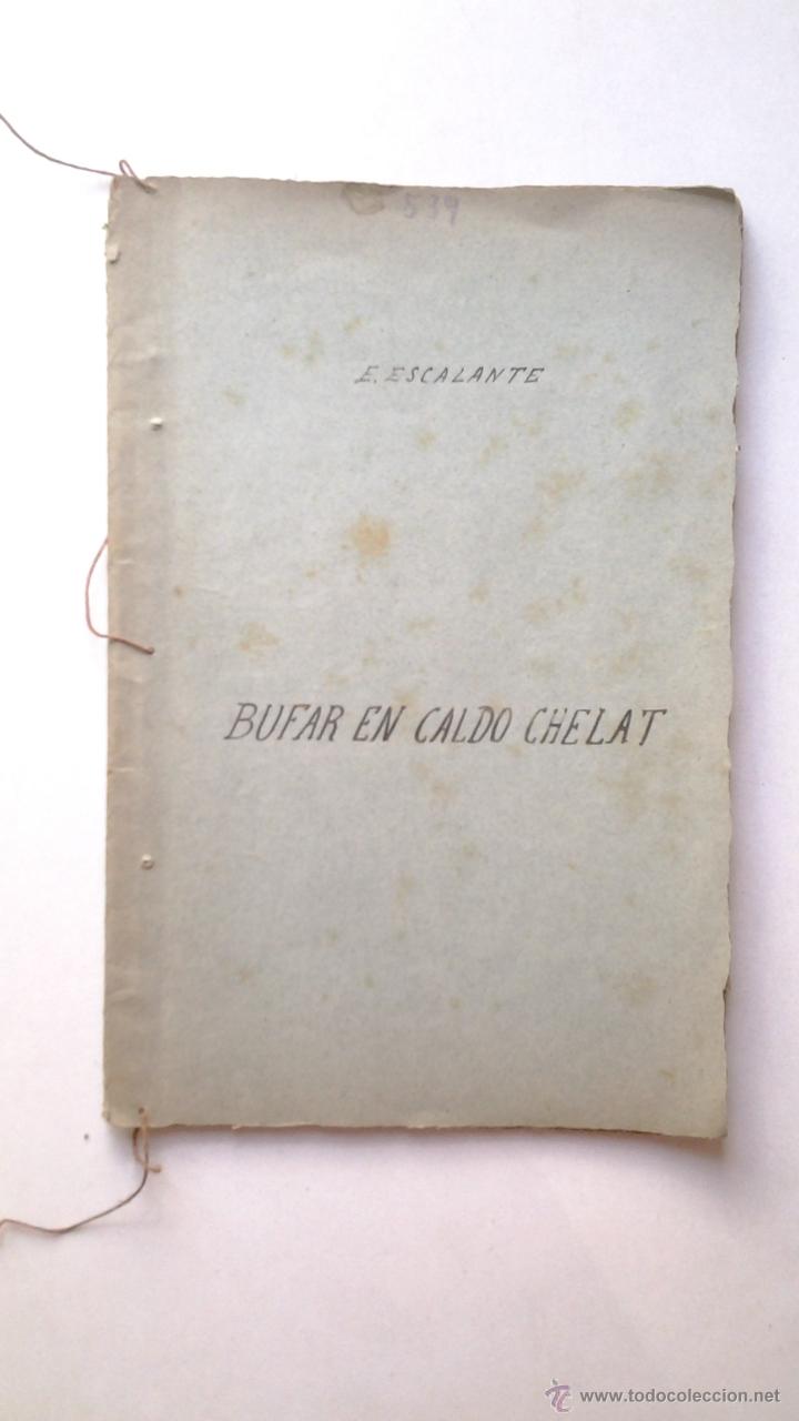 Sammeln von Zeitschriften und Zeitungen: TEATRO, BUFAR EN CALDO CHELAT, NOCHE DEL 9 DE ENERO DE 1869, ASCENSIO MORA