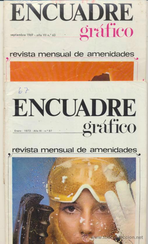 Collection Magazines and Newspapers: Encuadre Gr&aacute;fico. Lote de 2 ejemplares n&ordm;  63 y 97. A&ntilde;os 1969 y 1973..